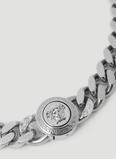 Versace Medusa Chain Necklace Silver ver0155035