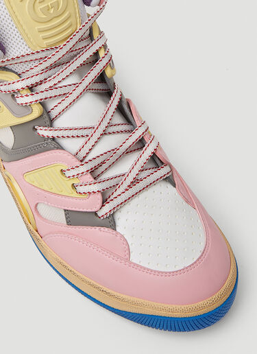 Gucci Basket Sneakers Pink guc0250119