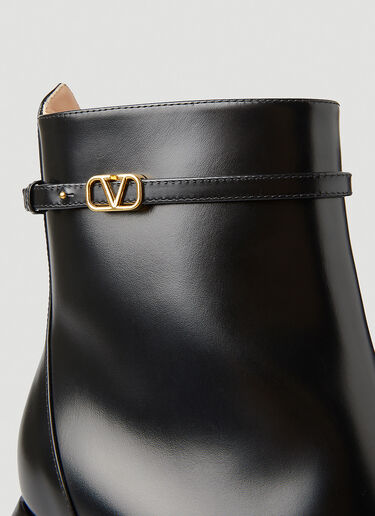 Valentino VLogo Platform Boots Black val0249020