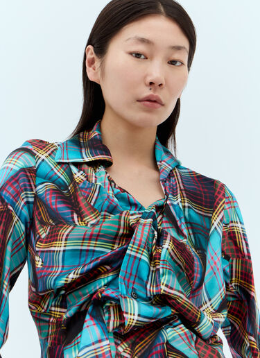 Vivienne Westwood Drunken Shirt Blue vvw0257028