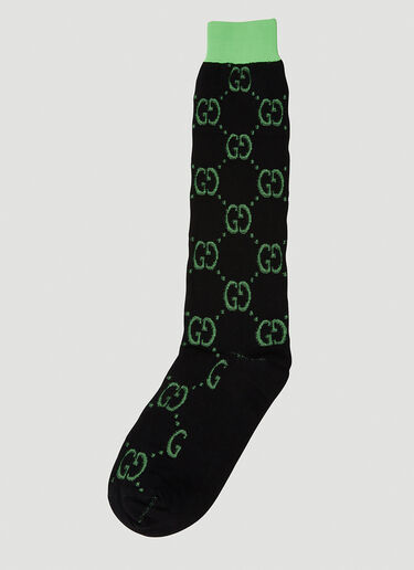 Gucci GG Techno Socks Black guc0150306
