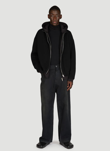 Balenciaga Unity Sports Icon Layered Zip-Up Hooded Sweatshirt Black bal0155009
