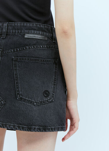 Falabella Chain Denim Mini Skirt Stella McCartney Falabella Chain Denim Mini Skirt Grey stm0253007
