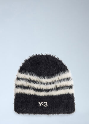 Y-3 3-Stripes Beanie Hat Black yyy0365007