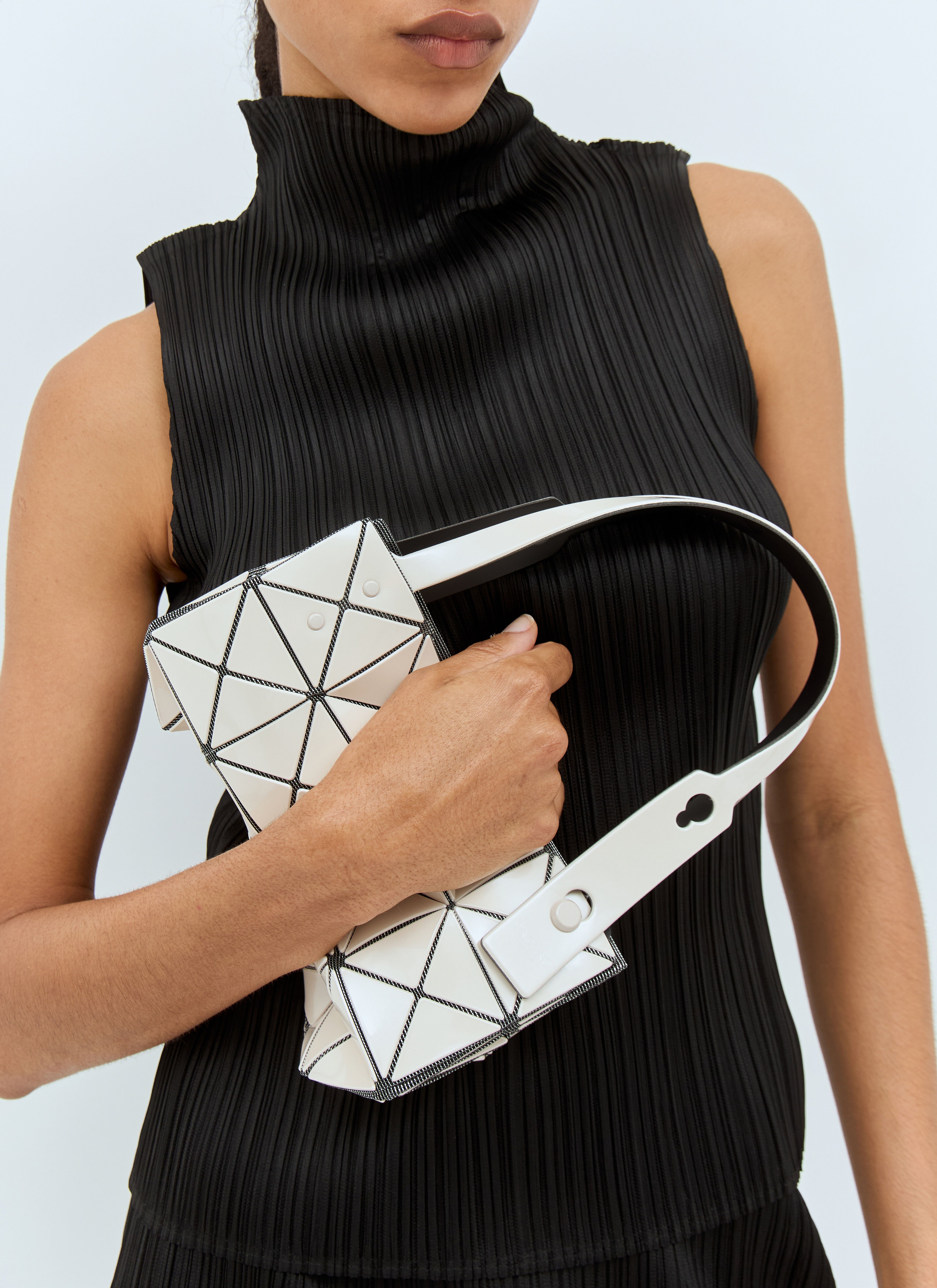 Bao Bao Issey Miyake Women's' Carat Handbag in Off White Bao Bao Issey Miyake Women's' Carat Handbag in Off White