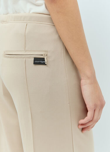 Courrèges 인터로크 트랙 팬츠  베이지 cou0255011