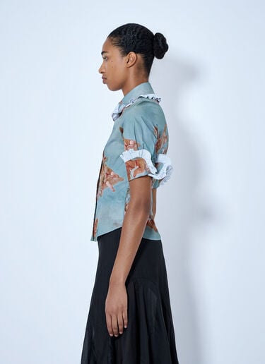 LN-CC® - Vivienne Westwood: 툴루즈 프릴 셔츠 - 연한 블루 Vivienne Westwood 툴루즈 프릴 셔츠 연한 블루 vvw0265011