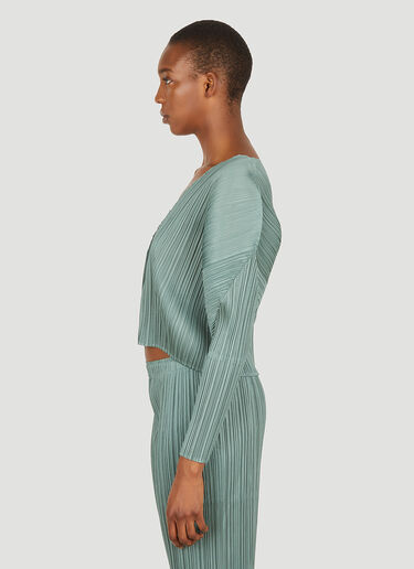 Plissé Cardigan Pleats Please Issey Miyake Plissé Cardigan Green plp0250020