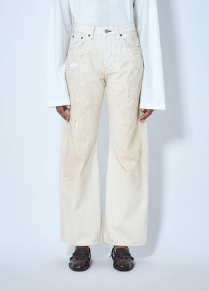 Acne Studios 2021F Regular Fit Jeans Cream acn0265010