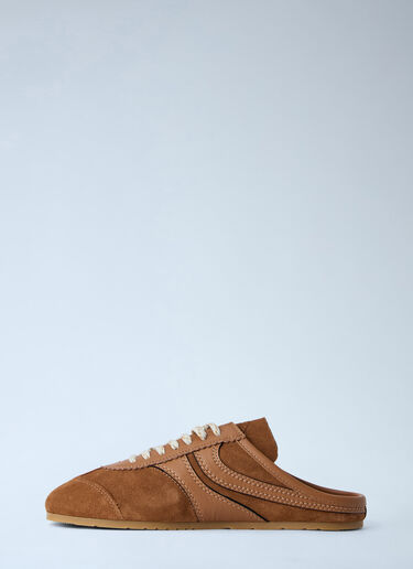 Dries Van Noten Leather Suede Slip-On Sneakers Brown dvn0263031
