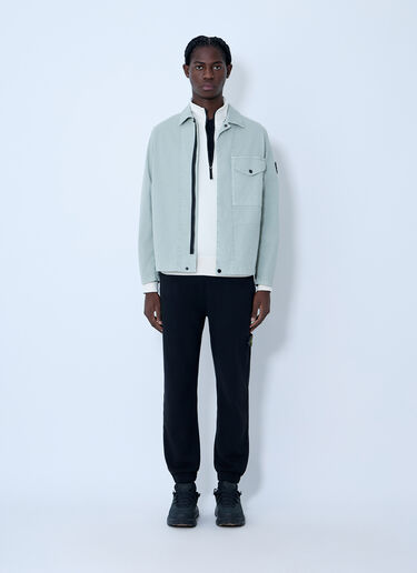 Stone Island Logo Patch Overshirt Green sto0164002