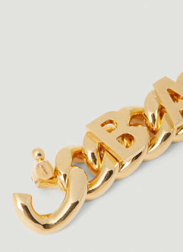 Balenciaga Chain Logo Bracelet Gold bal0153056