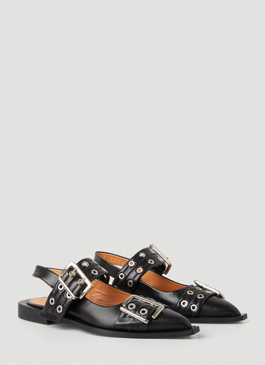 GANNI Slingback Shoes Black gan0247050