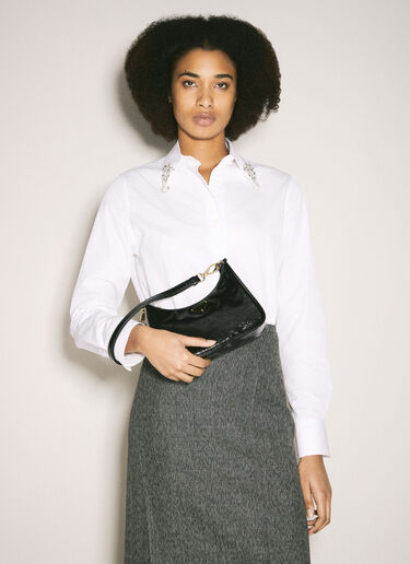 Re-Edition Naplak Patent Leather Mini Bag Prada Re-Edition Naplak Patent Leather Mini Bag Black pra0259008