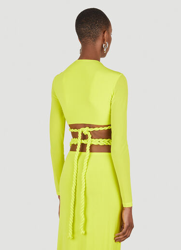 Dion Lee Rope Wrap Top Yellow dle0247004
