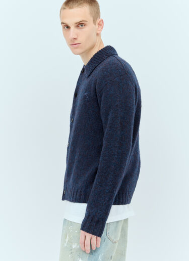 Acne Studios Polo Wool Cardigan Blue acn0155017