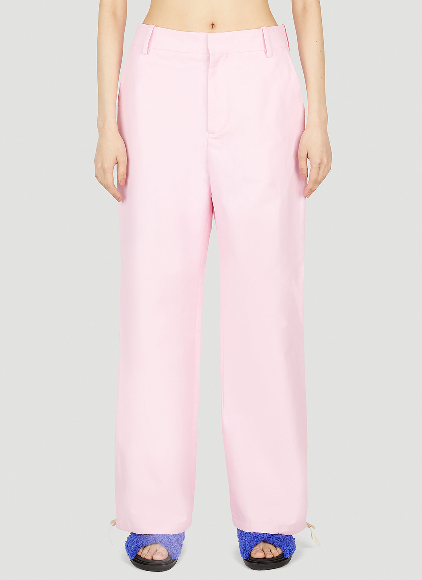 Marni Acid Wash Straight-leg Jeans In Pink