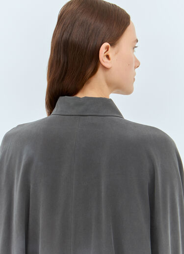 Max Mara Silk Bodysuit Shirt Grey max0258033