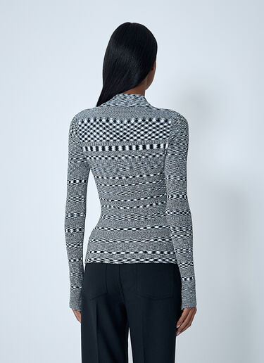 Spacedyed Polo Sweater GANNI Spacedyed Polo Sweater Black gan0262005