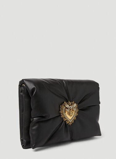 Dolce & Gabbana 缀饰铭牌手拿包 黑色 dol0251037