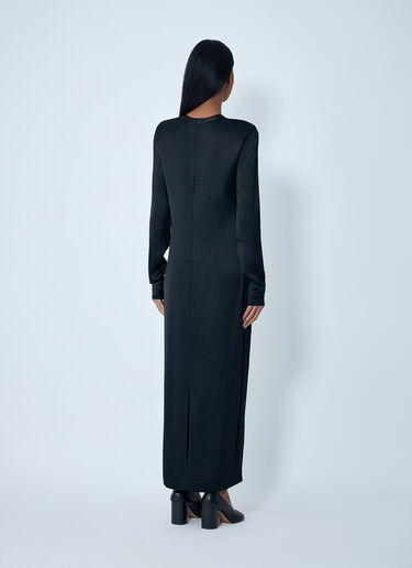 Long Satin Dress TOTEME Long Satin Dress Black tot0263030
