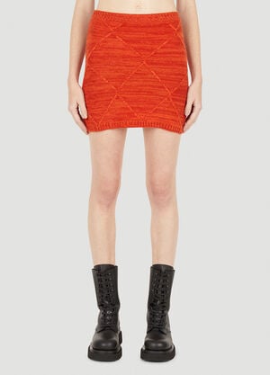 Wynn Hamlyn Mosaic Skirt Orange wyh0249005