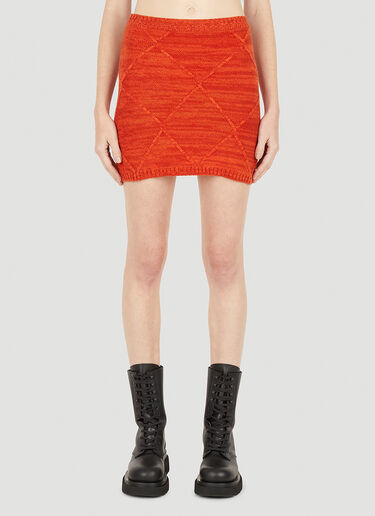 LN-CC® - Wynn Hamlyn: Mosaic Skirt - Orange Wynn Hamlyn Mosaic Skirt Orange wyh0249005