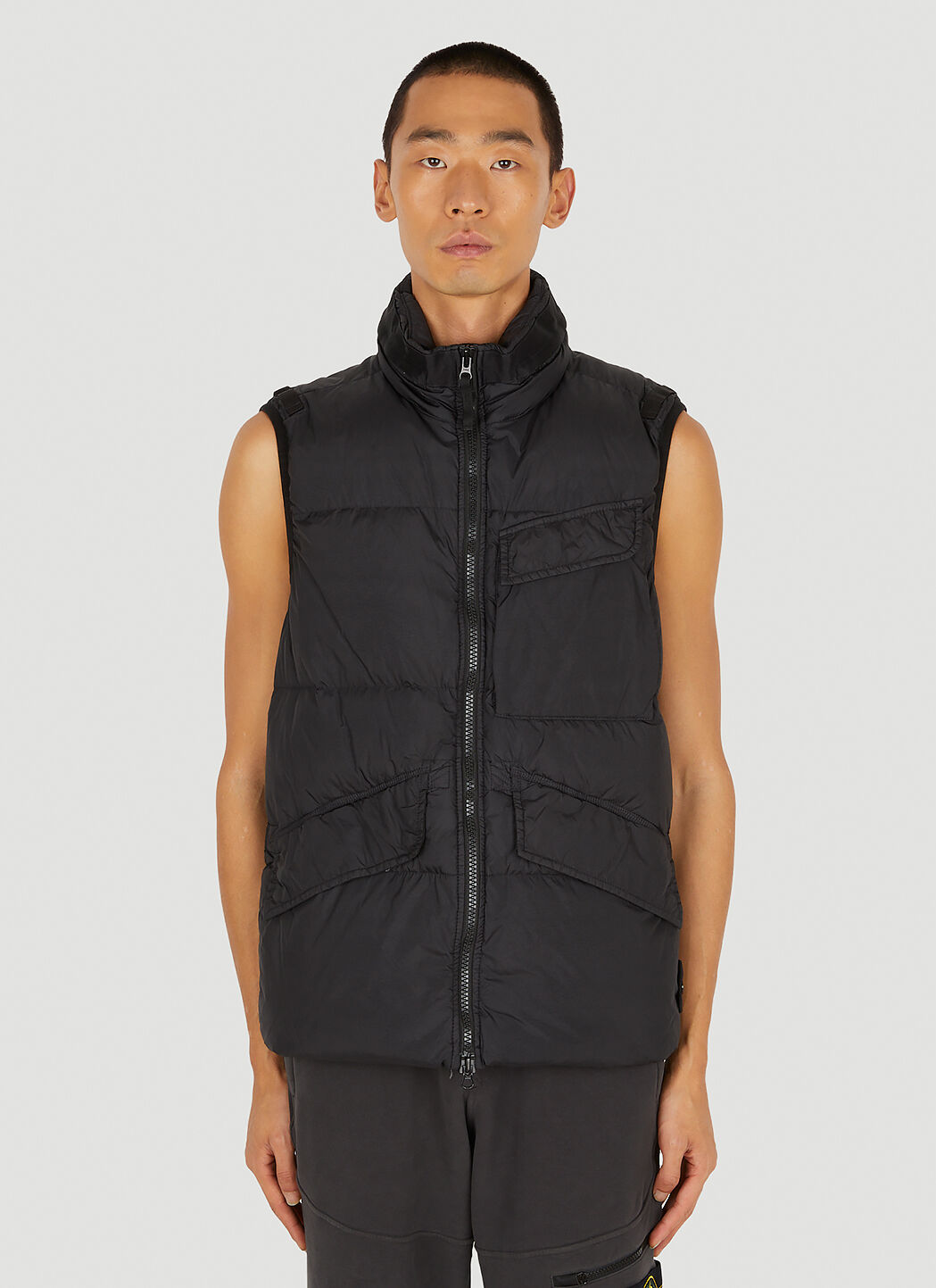 Stone island cheap black vest