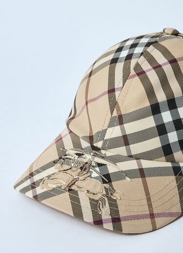 Burberry チェックベースボールキャップ ベージュ bur0259028
