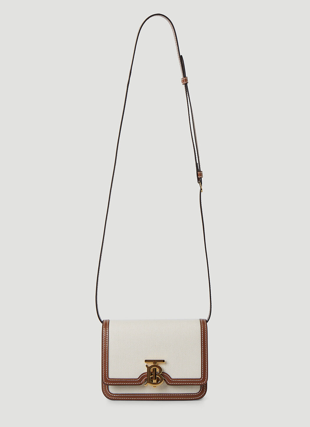 Burberry Two Tone Mini TB Shoulder Bag in Beige LN CC