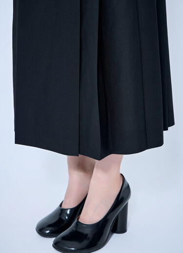 LN-CC® - Chloé: Virgin Wool Skirt with Buckles - Black Chloé Virgin Wool Skirt with Buckles Black chl0263021