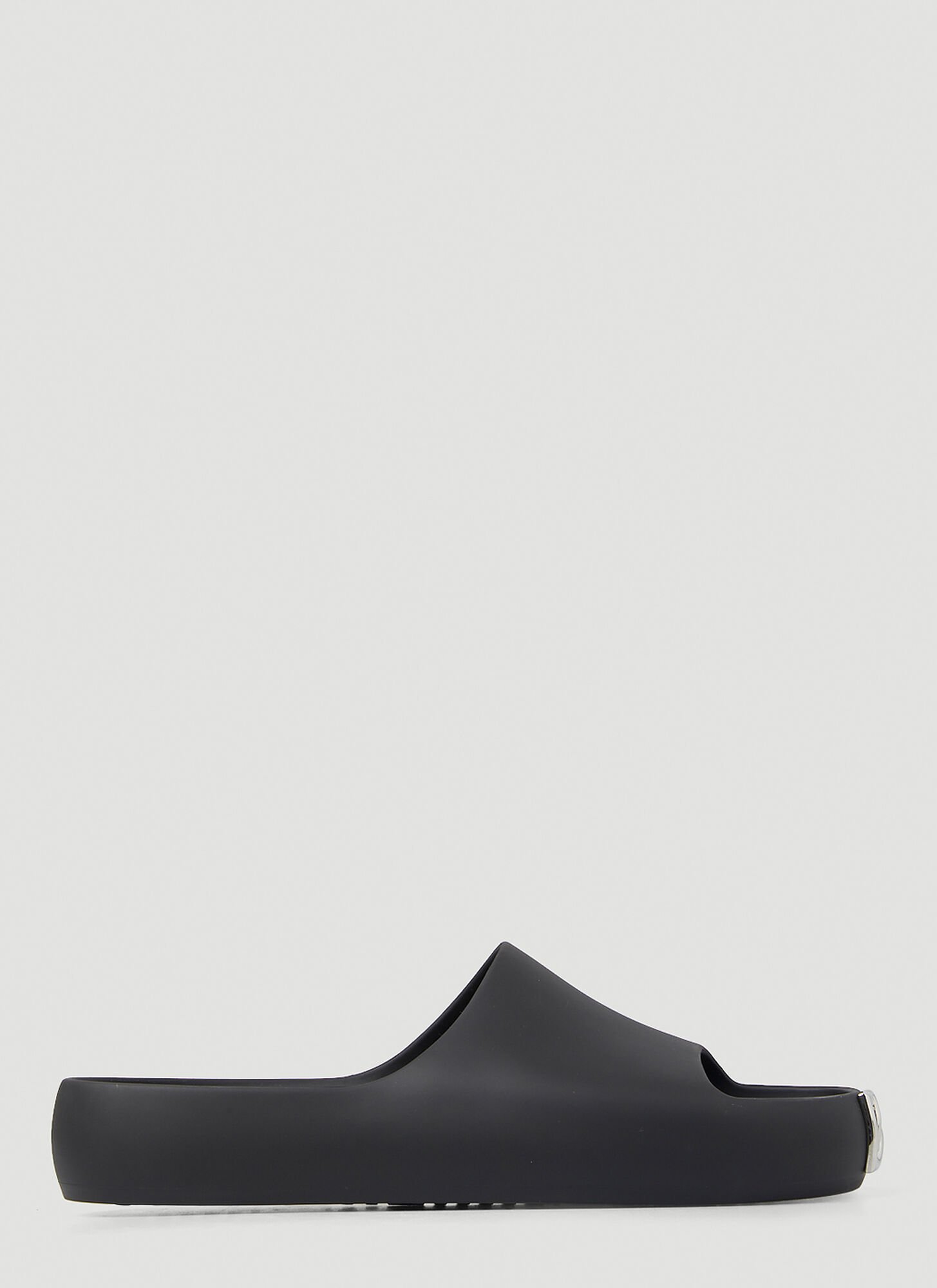 Dolce & Gabbana Logo Plaque Slides In Black