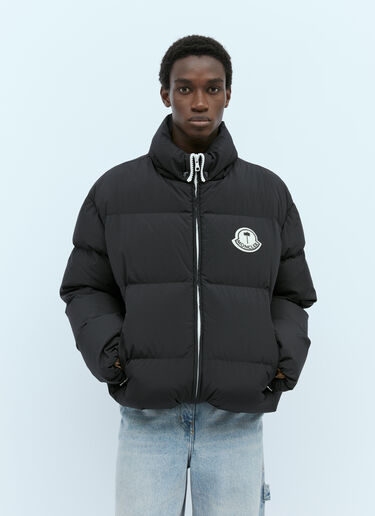 Moncler x Palm Angels 로드마르 쇼트 다운 재킷 블랙 mpa0155001