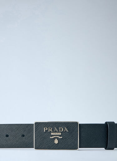Prada Saffiano Leather Belt Black pra0365001