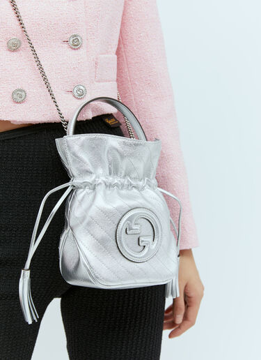 Gucci GG Blondie Mini Bucket Bag Silver guc0255216