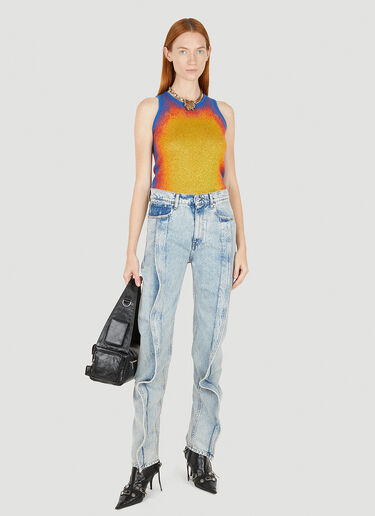 Y/Project Gradient Knit Tank Top Orange ypr0349008