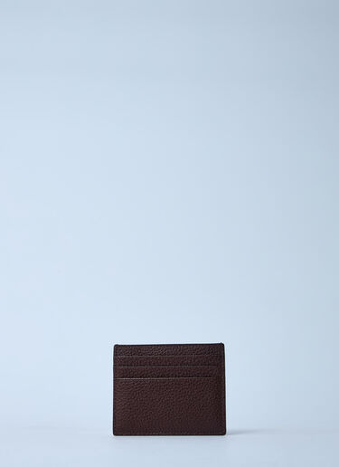 Logo Plaque Cardholder Prada Logo Plaque Cardholder Brown pra0161021