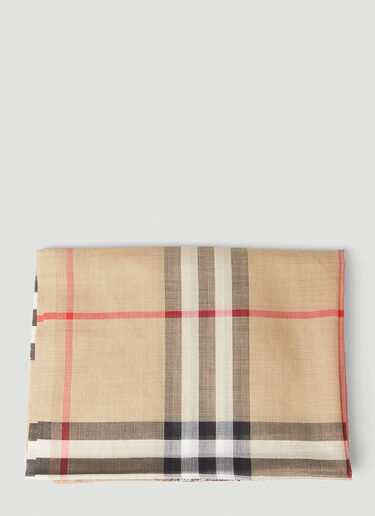 Burberry Oversized Check Scarf Beige bur0347007