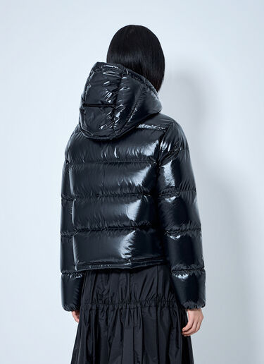 LN-CC® - Moncler: Puffer Jacket with Drawstring Hood - Black Moncler Puffer Jacket with Drawstring Hood Black mon0265065