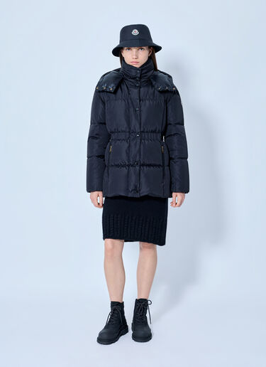 LN-CC® - Moncler: Agneux Hooded Short Down Jacket - Black Moncler Agneux Hooded Short Down Jacket Black mon0266038