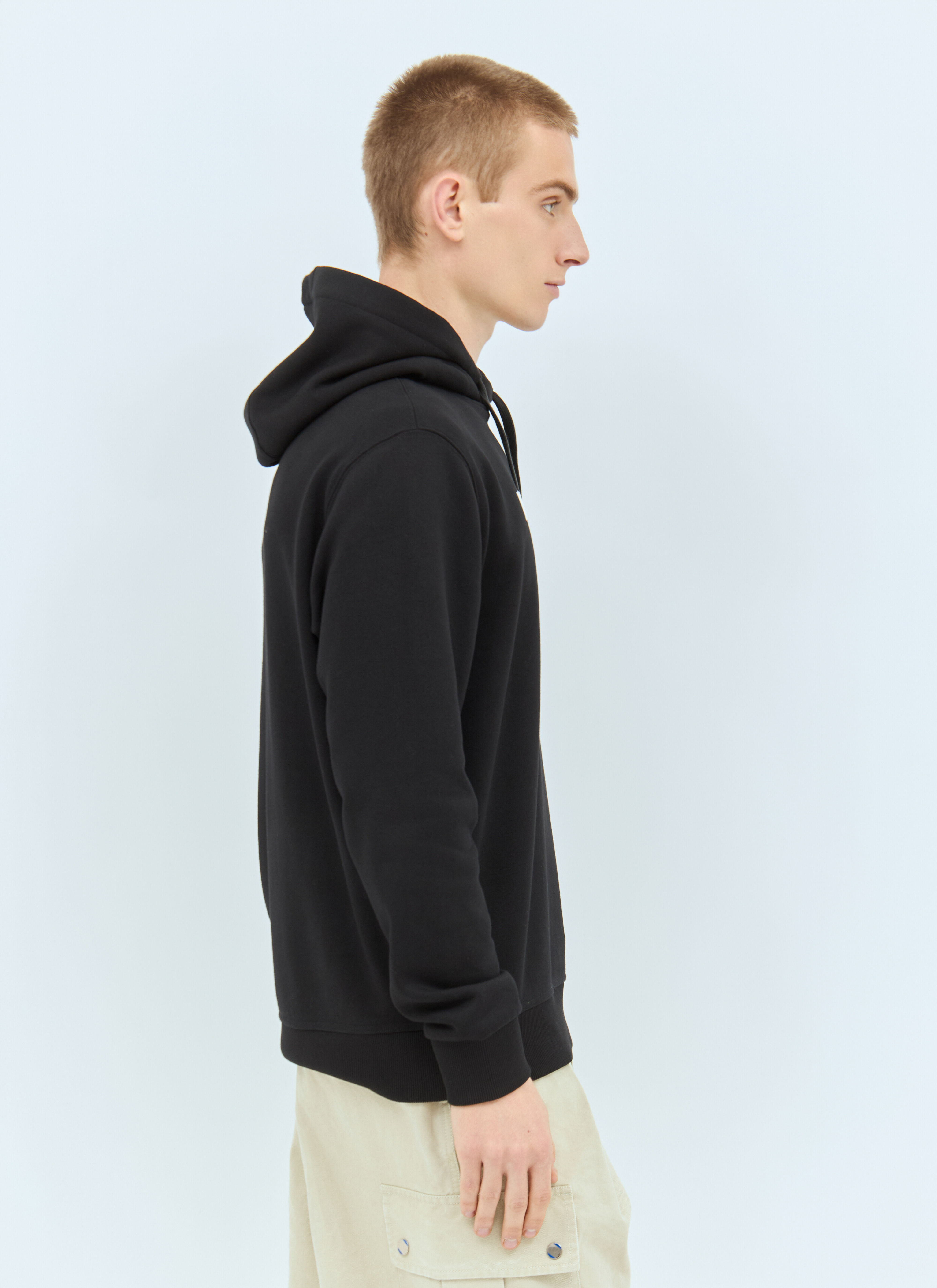 Burberry logo applique hoodie on sale