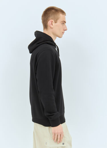 Burberry 로고 아플리케 후드티셔츠 블랙 bur0155025