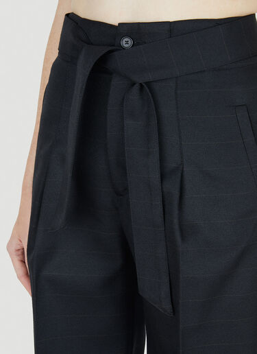 Capasa Milano Pinstripe Pants Black cps0250010