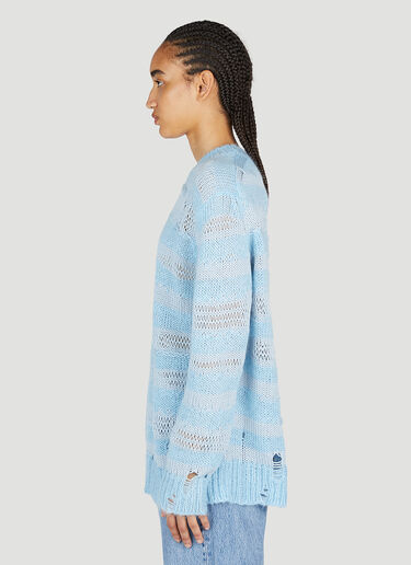Acne Studios Ladder Knit Sweater Light Blue acn0253029