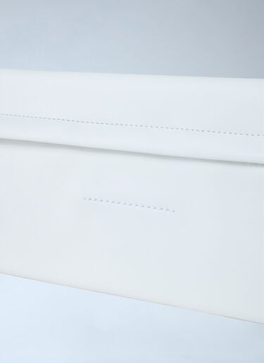 Logo Print Pouch MM6 Maison Margiela Logo Print Pouch White mmm0261020