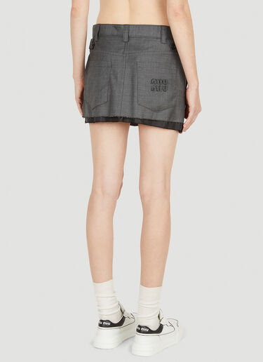 Miu Miu Grisaille Skirt Grey miu0251005