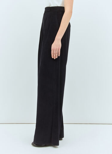 Max Mara 阔腿灯芯绒长裤 蓝色 max0258005
