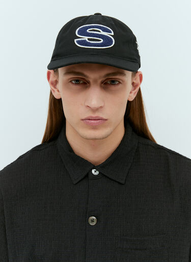 Stüssy Chenille S Low Pro Baseball Cap Black sts0152065