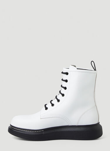 Alexander McQueen Lace-Up Boots  White amq0246013