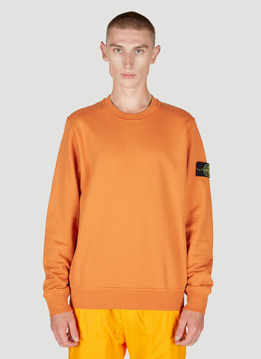 Stone Island 컴퍼스 패치 스웨트셔츠 오렌지 sto0152064